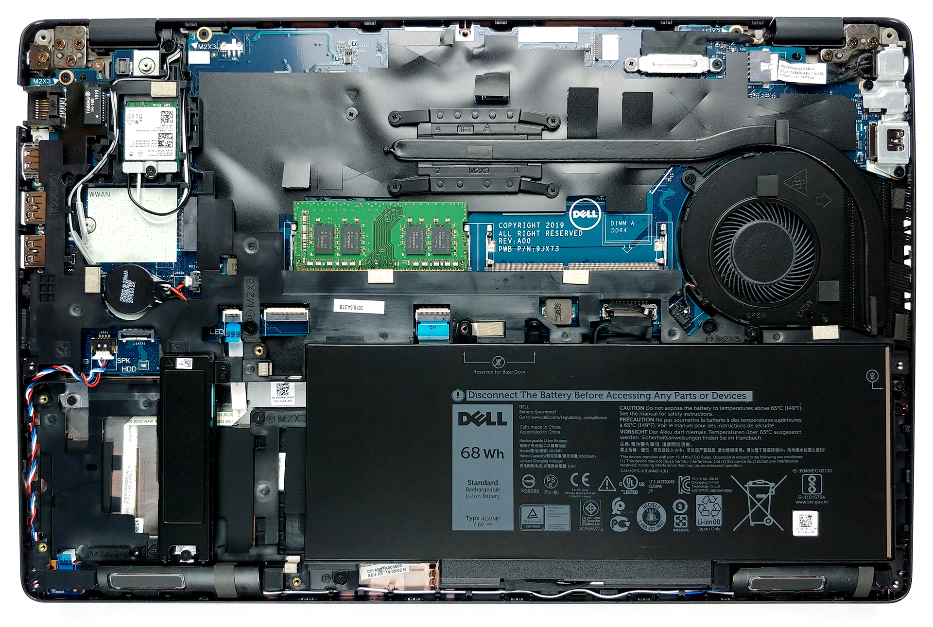 How to replace and fix DELL Latitude 5500 E5501 Precision 3540 3541 HDD Cable Hard disk drive (Dell Latitude 5500)